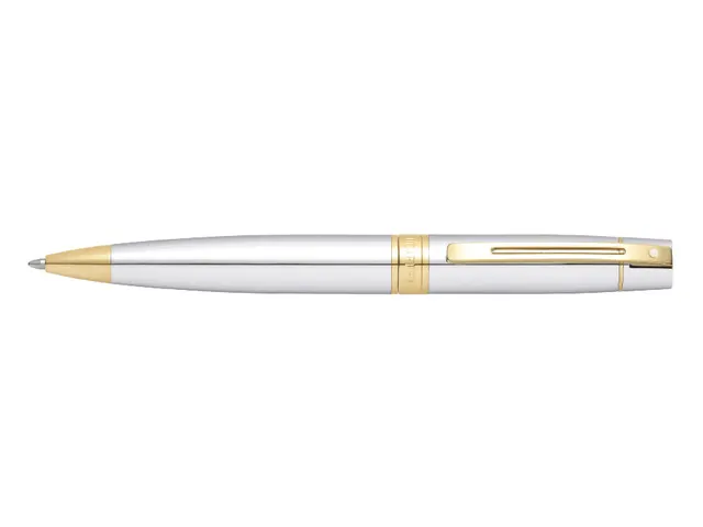 Balpen SHEAFFER 300 E9342 Bright chrome gold tone