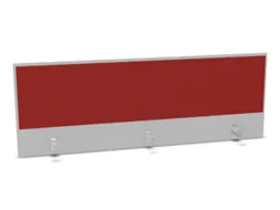 opzetpaneel bureau aanbouw achter MP-lichtgrijs BN4011-rood 1600mm