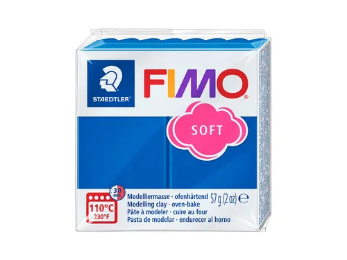 Boetseerklei Fimo soft 57 gram pacificblauw