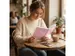 Cahier Kangaro A5 couverture rigide, pastel rose, 80 flls 80gr, ligné