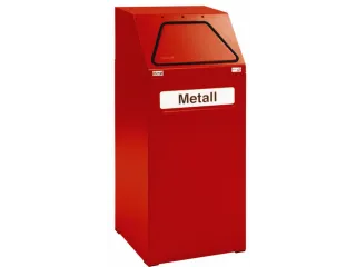 Afvalverzamelaar Vuurremmend 65 Liter 970X405X380Mm Binnenbak Rood - 2