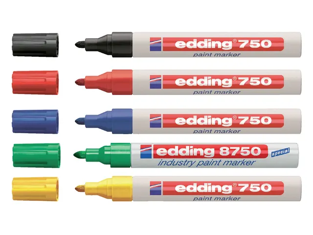 Viltstift edding 750 lakmarker rond rood 2-4mm