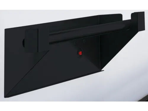 pakpapier rolhouder,v. perfoplaat,HxBxD 120x355x100mm,RAL7016