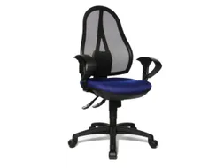 Bureaustoel Zitting Blauw Netrug Zwart Zitting H X B X D 430-510X 480X
