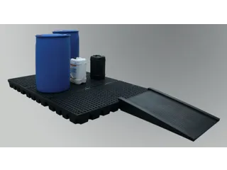 PE-opvangbak,opvangvol. 100l,HxBxD 150x1600x800mm - 3