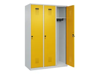 locker,HxBxD 1850x1200x500mm,3vak,vak B 400mm,draaigrendel - 2