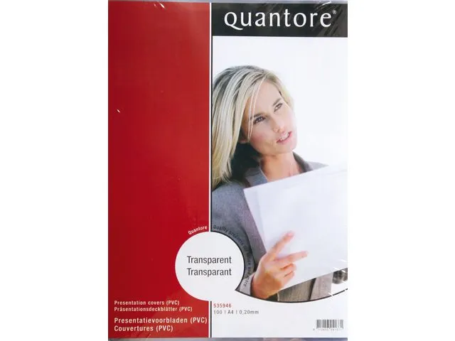 Voorblad Quantore A4 Pvc 200 Micron Transparant