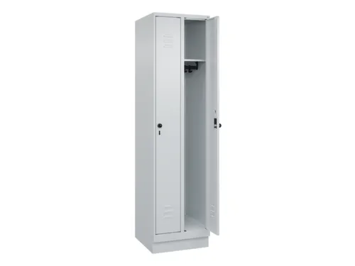 locker,HxBxD 1950x500x500mm,2vak,vak B 250mm,draaigrendel,sokkel