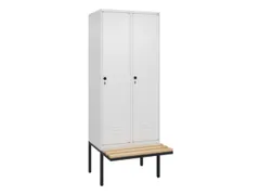 locker voor scheiding van kleding,HxBxD 2120x800x815mm,2vak