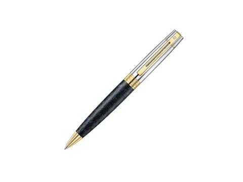 Balpen Sheaffer 300 E9347 Engraved matt black shiny chrome cap