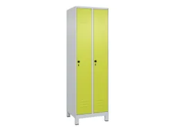 locker,HxBxD 1950x600x500mm,2vak,vak B 300mm,draaigrendel,voeten
