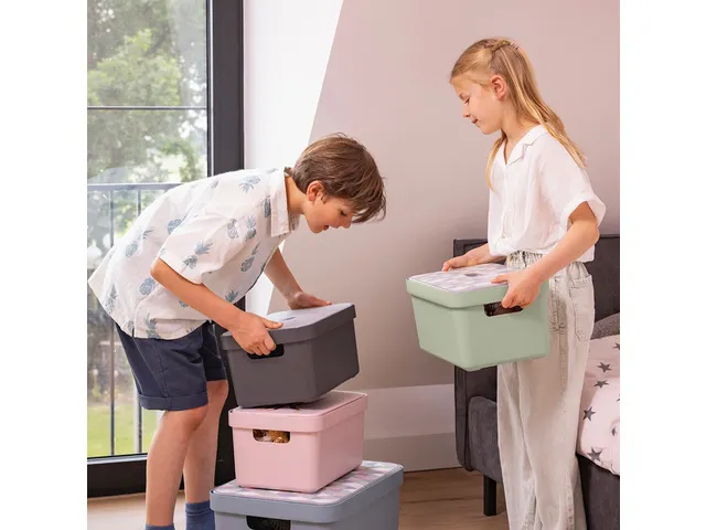 Sigma Home opbergbox 32L blauw - 44,5x34,5x24,3cm