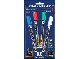 Krijtstift Securit Sma-100 Rond Assorti 1-2mm Blister à 4st