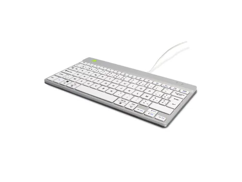 Compact Break ergonomisch toetsenbord Azerty BE Wit bedraad