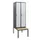 locker met bank,HxBxD 1950x600x815mm,2vak,vak B 300mm,draaigrendel