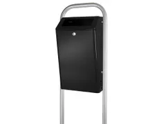 Buitenafvalbak 50 Liter Zwart Grijs