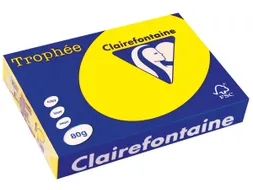 Trophée Intens Gekleurd Papier A4 80 gram 500vel Fluogeel