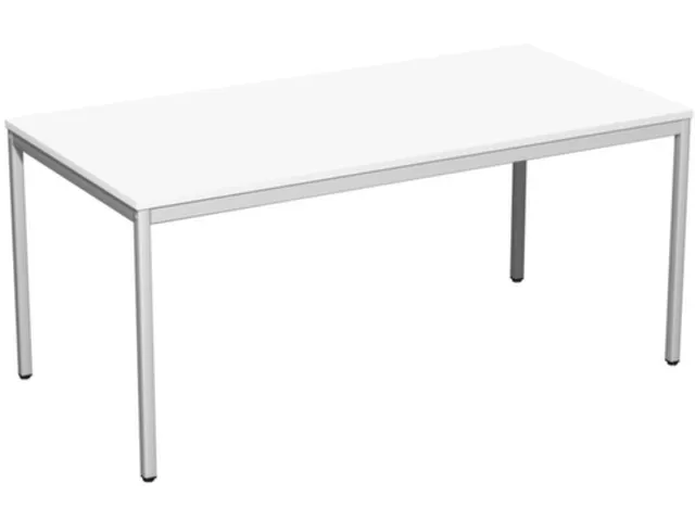 Bureau Hxbxd 720x1600x800mm Bladdecor Wit Frame Ral7035