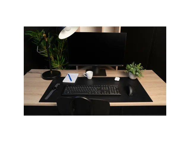 Onderlegger PU 40x80cm zwart/rood