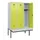 locker met bank,HxBxD 1950x1200x815mm,3vak,vak B 400mm,cilinderslot