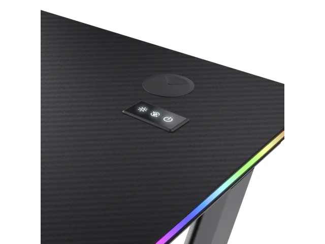 GXT 709 LUMINUS RGB-led Gaming Desk Zwart 120x60x74cm