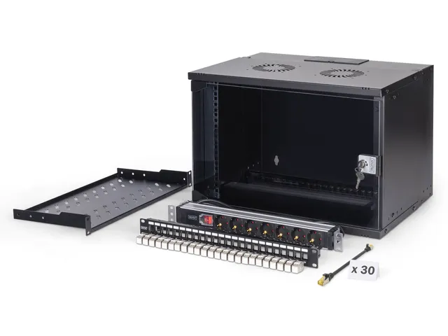 Digitus DN-49203-SET rack 7U Wandrek Serverkast Zwart