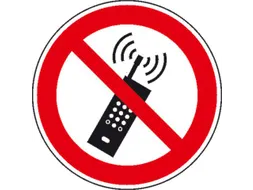 verbodsbord,mobiele telefonie verboden,sticker,folie,standaard,Ø 100m