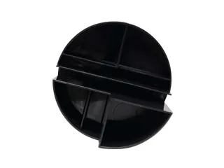 Pennenkoker MAULroundbox Blauwe Engel recycled 6 vaks zwart - 6