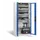 acculaadkast,HxBxD 1950x930x500mm,15stekkerdozen 230 V,ventilator