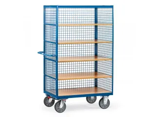Kastwagen 750kg 3393 5 Etages Hout Laadvlak 1200x780mm Draadgaas - 1
