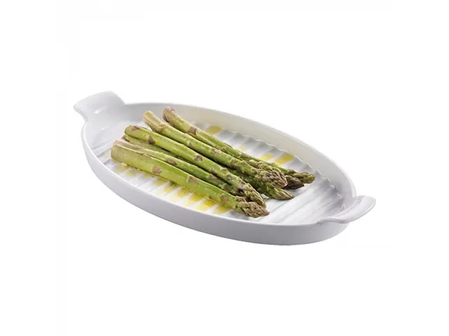 Westmark serveerplateau aspergeschaal Porselein40x20cm Ovaal