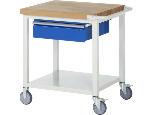 Werkbank Hxbxd 880x750x700mm Beukenhouten Werkblad 1lade Legbord