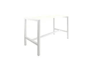 Domino Basic statafel 140x80cm 110cm Krijtwit 25mm Wit - 1