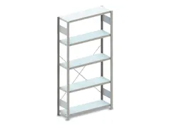 Inhaakstelling Basisveld 2000x1056x336mm 5legborden 230kg Ral7035