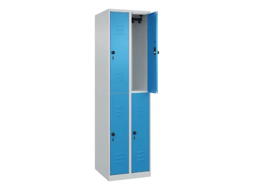 dubbeldekse locker,HxBxD 1850x500x500mm,2x2vak.,vak B 250mm