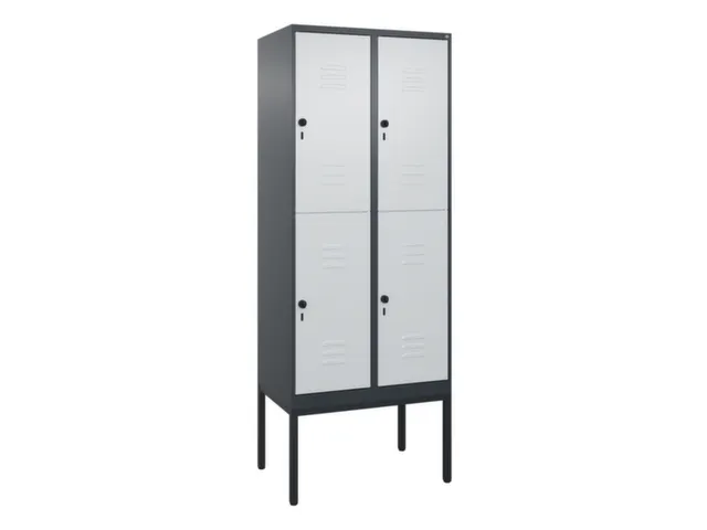 dubbeldekse locker,HxBxD 2120x800x500mm,2x2vak.,vak B 400mm