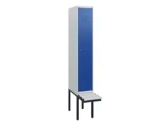 locker met bank,HxBxD 1950x300x815mm,1vak,vak B 300mm,cil.-slot