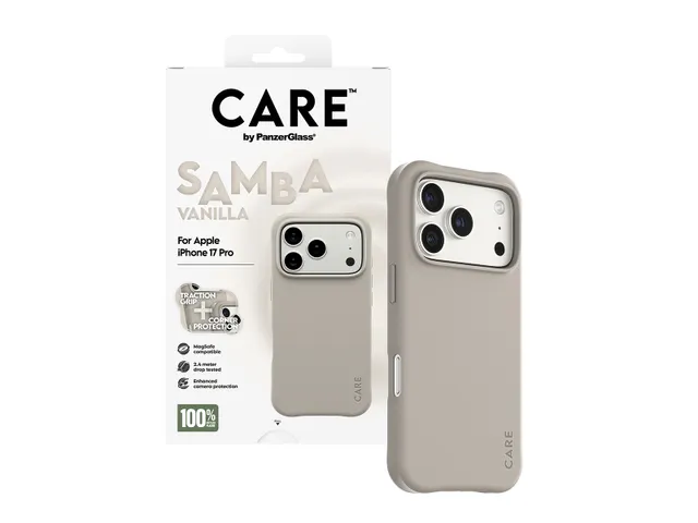 PanzerGlass CARE by Samba Case Vanilla w. MagSafe iPhone 17 Pro,