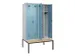 armoire vestiaire avec banc noir et blanc,HxlxP 2120x1200x815mm