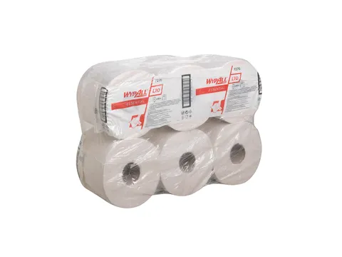 Poetsrol WypAll L10 essential 1-laags 300m wit 7276