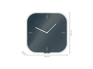 Wandklok Leitz Cosy grijs glas - 4