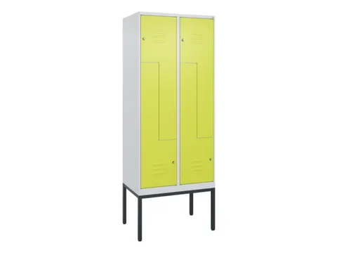 Z-garderobekast,HxBxD 2120x800x500mm,vak B 200/400mm,cil.-slot