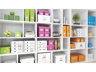 Sorteerbox WOW Click & Store 281x100x370mm wit 85% gerecycled karton - 3