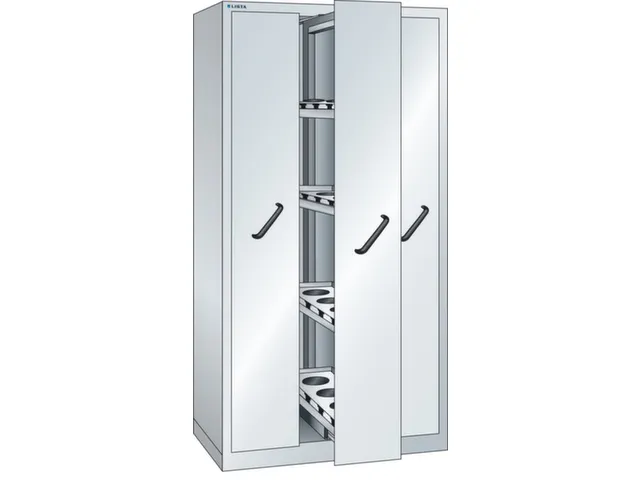 verticale kast,HxBxD 1950x1000x695mm,3uittrekwanden