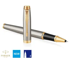 Rollerpen Parker IM Brushed metal GT Finish Fijn Zwarte inkt - 2
