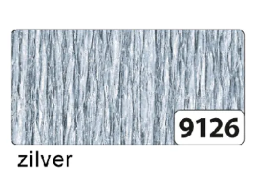 Crêpepapier Folia 50x250cm 10vel 9126 zilver