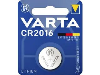Batterij Varta knoopcel CR2016 lithium blister à 1stuk - 1