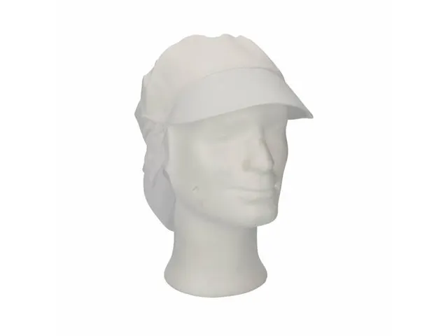 Pet met klep en haaropvang maat L Polyester Kroon Wit 100 Stuks