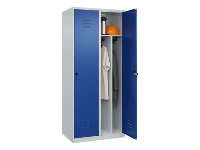 locker voor scheiding van kleding,HxBxD 1850x800x500mm,2vak