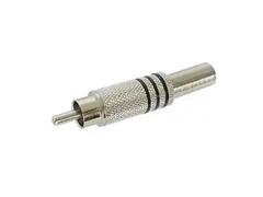 Mannelijke Rca Plug - Vernikkeld - Zwart